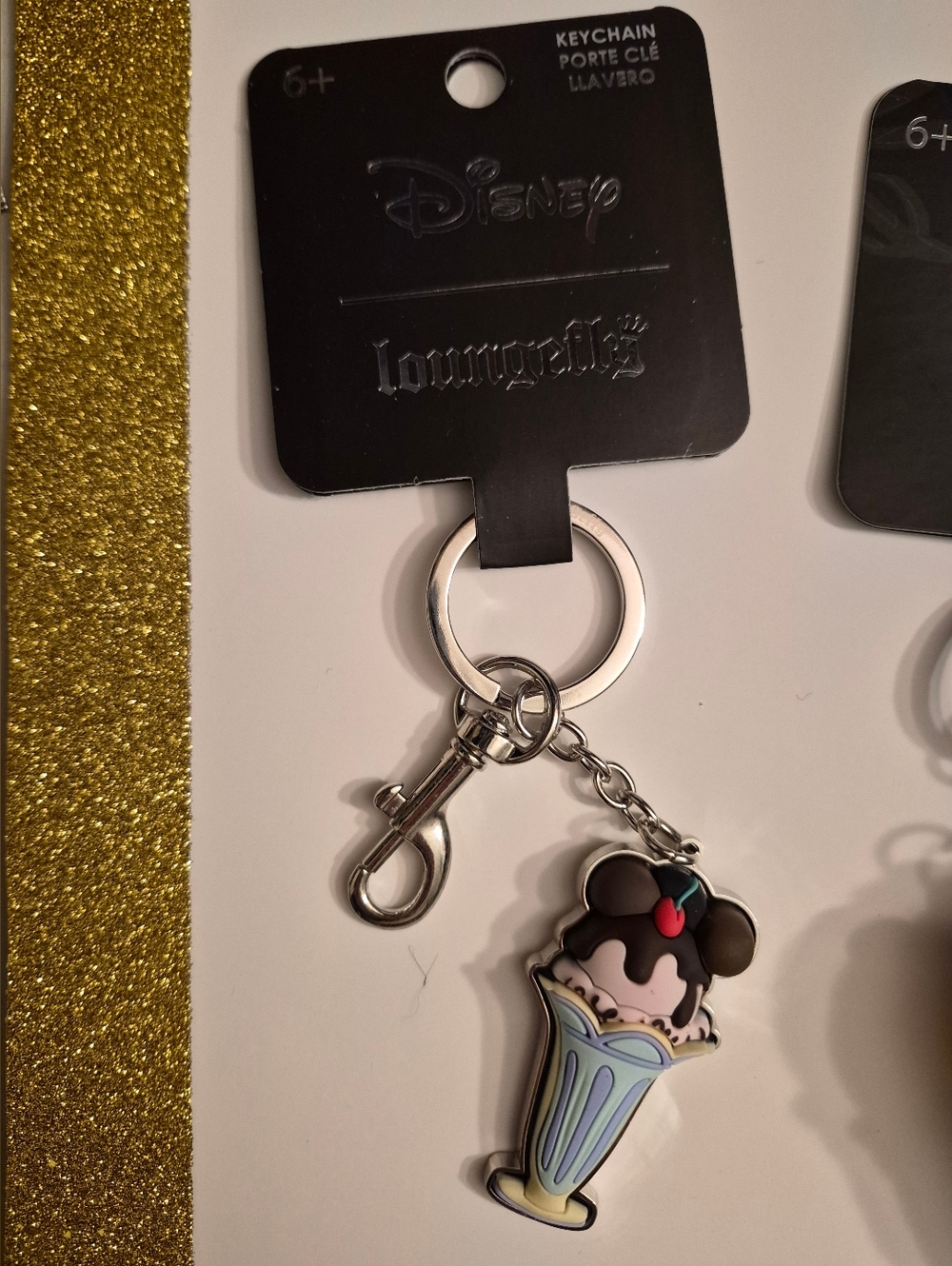 Disney Loungefly Mickey Sundae Keychain